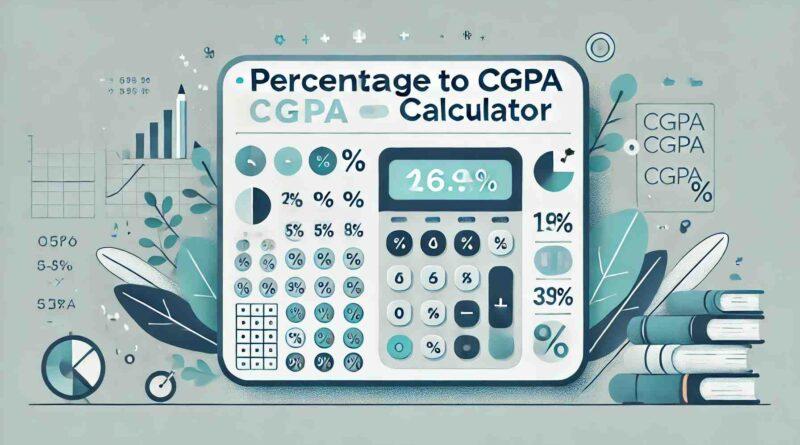 Percentage to CGPA Calculator